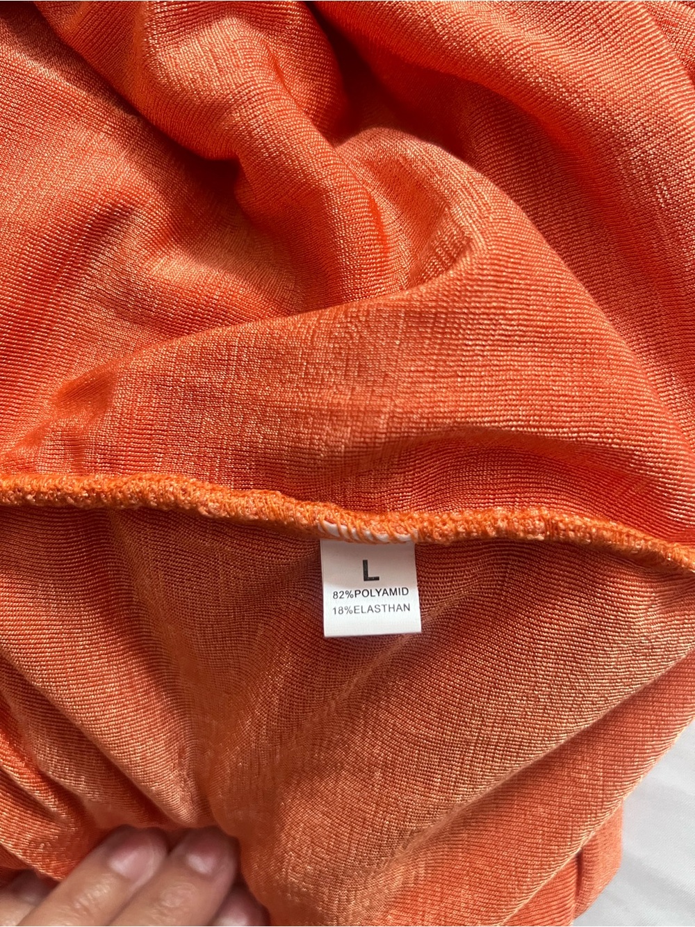 One-Shoulder Ruched Orange Dress - Picture 6 of 6